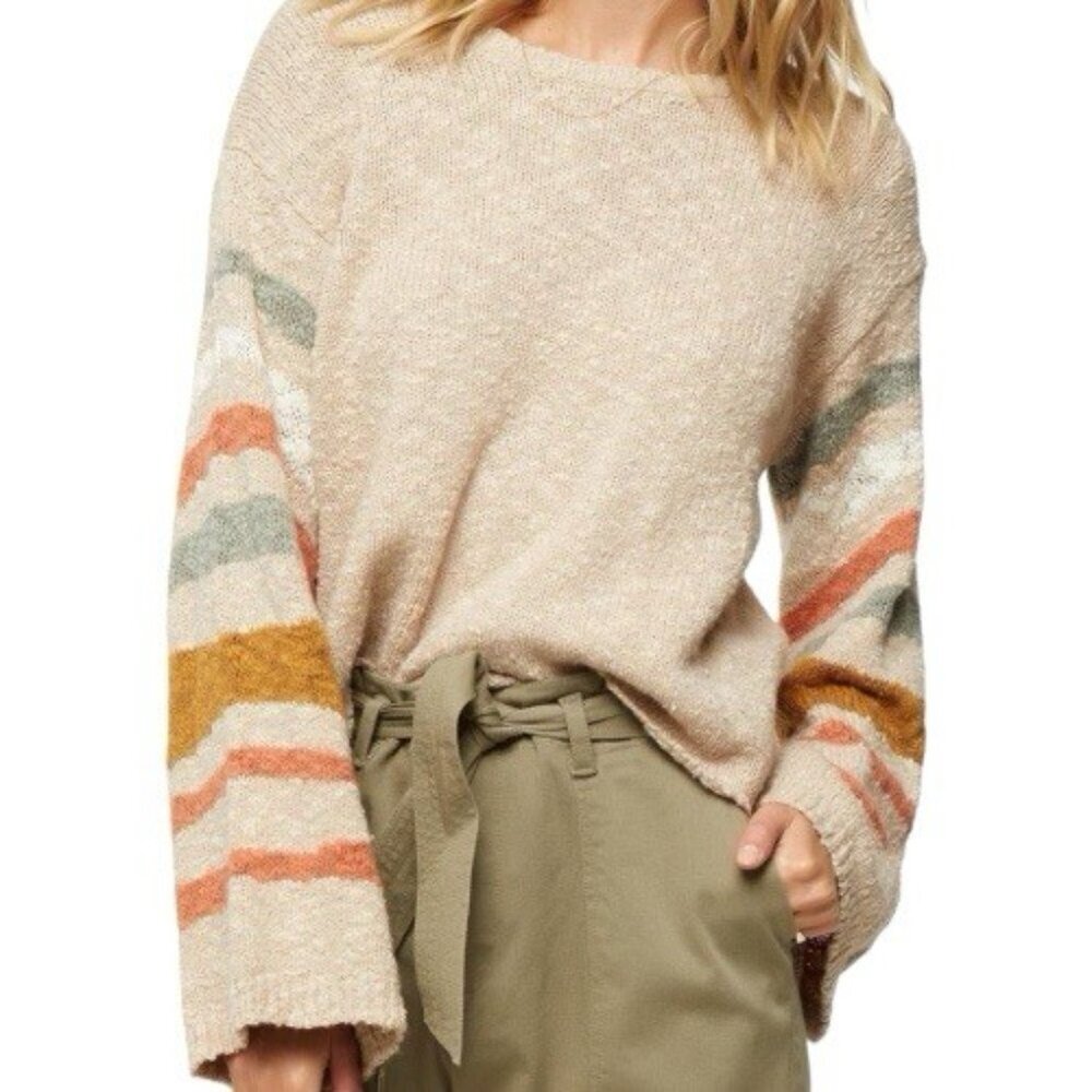 O'Neill Juniors' Mandalay Bell-Sleeve Sweater Size M